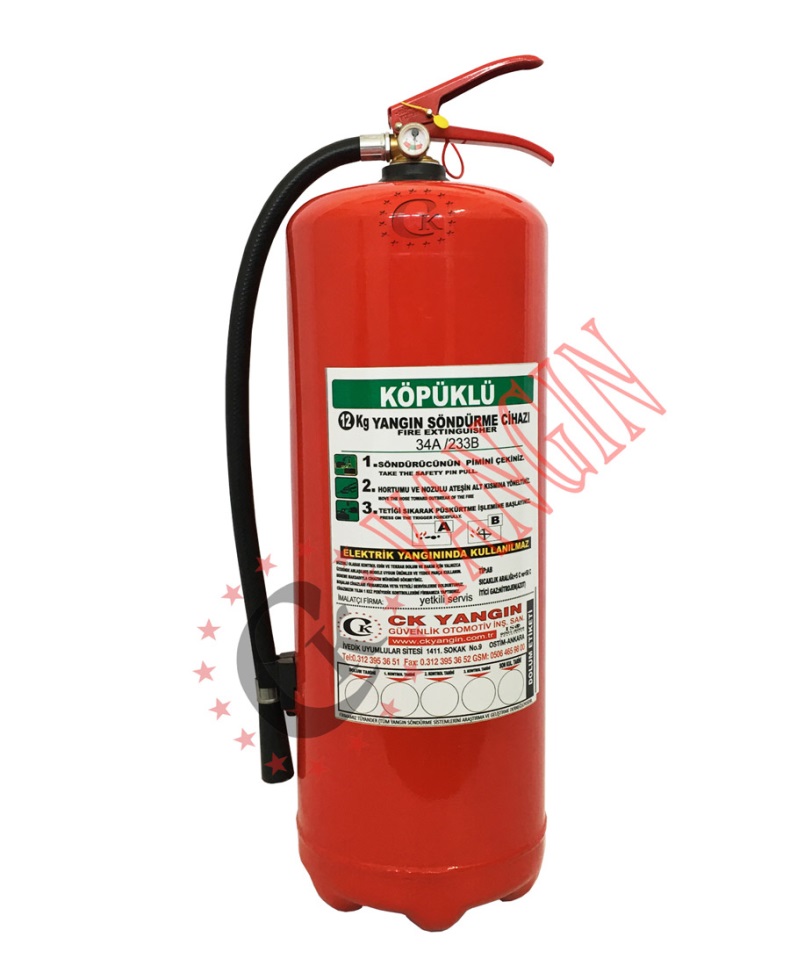 12 KG KÖPÜKLÜ YANGIN SÖNDÜRME CİHAZI