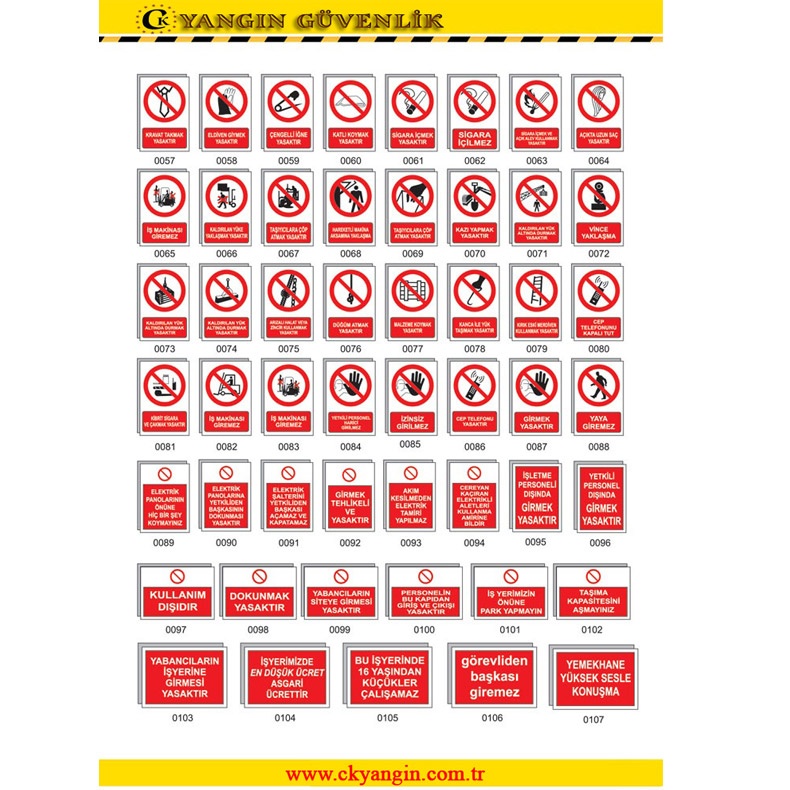 YASAK LEVHALARI